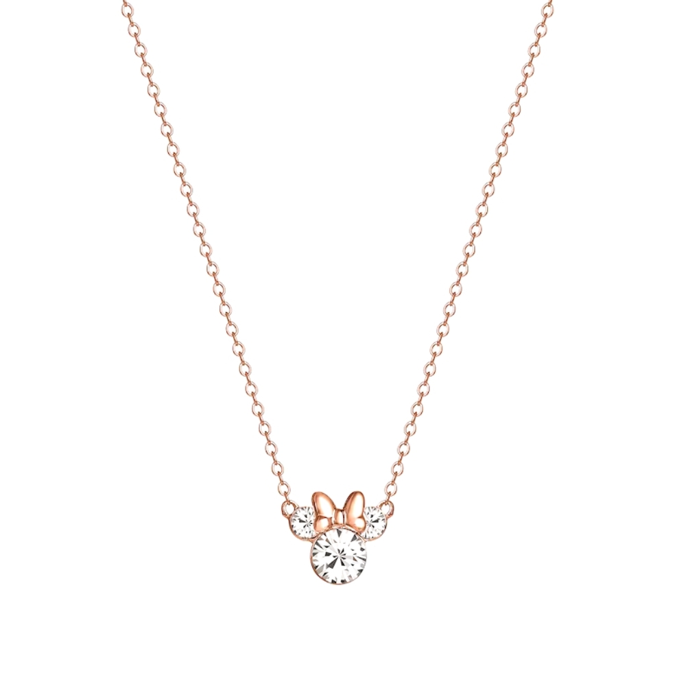 Disney Jewelry LaRocks Necklaces Rose Gold/Silver Flash Plated Minnie Mouse NWT